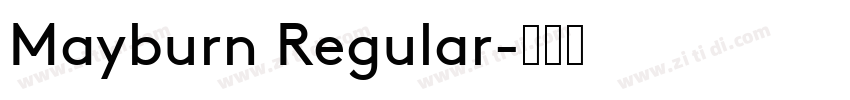 Mayburn Regular字体转换